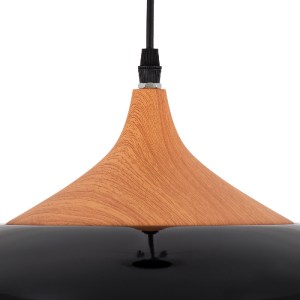 glo-01261-01261_7 GLOBOSTAR® VILI 01261 ΜΟΝΤΕΡΝΟ ΚΡΕΜΑΣΤΟ ΦΩΤΙΣΤΙΚΟ ΚΑΜΠΑΝΑ ΜΟΝΟΦΩΤΟ 1 X E27 IP20 ΜΑΥΡΟ & ΜΠ