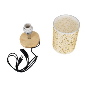 glo-01262-01262_8 GLOBOSTAR® MOSAIC 01262 ΚΛΑΣΙΚΟ ΕΠΙΤΡΑΠΕΖΙΟ ΦΩΤΙΣΤΙΚΟ ΠΟΡΤΑΤΙΦ ΜΟΝΟΦΩΤΟ 1 X E27 ΞΥΛΙΝΟ ΜΕ 