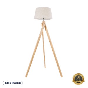 glo-01263-01263_0 GLOBOSTAR® TRIPOD 01263 ΜΟΝΤΕΡΝΟ ΕΠΙΔΑΠΕΔΙΟ ΦΩΤΙΣΤΙΚΟ ΜΟΝΟΦΩΤΟ 1 X E27 IP20 ΜΠΕΖ ΞΥΛΟ ΜΕ Μ