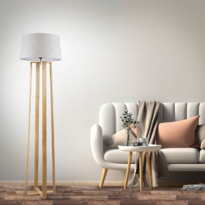 glo-01264-post_14 GLOBOSTAR® TOWER 01264 ΜΟΝΤΕΡΝΟ ΕΠΙΔΑΠΕΔΙΟ ΦΩΤΙΣΤΙΚΟ ΜΟΝΟΦΩΤΟ 1 X E27 IP20 ΜΠΕΖ ΞΥΛΟ ΜΕ ΛΕ
