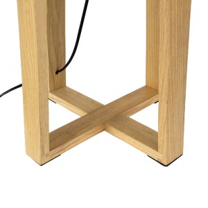 glo-01265-01265_11 GLOBOSTAR® SQUID 01265 ΜΟΝΤΕΡΝΟ ΕΠΙΤΡΑΠΕΖΙΟ ΦΩΤΙΣΤΙΚΟ ΠΟΡΤΑΤΙΦ ΜΟΝΟΦΩΤΟ 1 X E27 ΞΥΛΙΝΟ ΜΕ 
