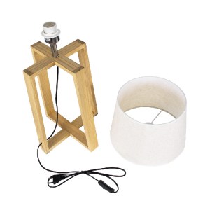 glo-01265-01265_12 GLOBOSTAR® SQUID 01265 ΜΟΝΤΕΡΝΟ ΕΠΙΤΡΑΠΕΖΙΟ ΦΩΤΙΣΤΙΚΟ ΠΟΡΤΑΤΙΦ ΜΟΝΟΦΩΤΟ 1 X E27 ΞΥΛΙΝΟ ΜΕ 