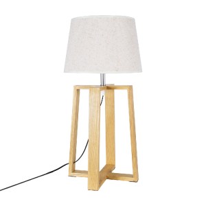 glo-01265-01265_3 GLOBOSTAR® SQUID 01265 ΜΟΝΤΕΡΝΟ ΕΠΙΤΡΑΠΕΖΙΟ ΦΩΤΙΣΤΙΚΟ ΠΟΡΤΑΤΙΦ ΜΟΝΟΦΩΤΟ 1 X E27 ΞΥΛΙΝΟ ΜΕ 