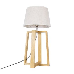 glo-01265-01265_5 GLOBOSTAR® SQUID 01265 ΜΟΝΤΕΡΝΟ ΕΠΙΤΡΑΠΕΖΙΟ ΦΩΤΙΣΤΙΚΟ ΠΟΡΤΑΤΙΦ ΜΟΝΟΦΩΤΟ 1 X E27 ΞΥΛΙΝΟ ΜΕ 