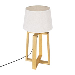 glo-01265-01265_6 GLOBOSTAR® SQUID 01265 ΜΟΝΤΕΡΝΟ ΕΠΙΤΡΑΠΕΖΙΟ ΦΩΤΙΣΤΙΚΟ ΠΟΡΤΑΤΙΦ ΜΟΝΟΦΩΤΟ 1 X E27 ΞΥΛΙΝΟ ΜΕ 