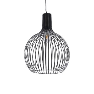 glo-01266-01266_2 GLOBOSTAR® SCANDI 01266 ΜΟΝΤΕΡΝΟ ΚΡΕΜΑΣΤΟ ΦΩΤΙΣΤΙΚΟ ΠΛΕΓΜΑ ΜΟΝΟΦΩΤΟ 1 X E27 IP20 ΜΑΥΡΟ ΜΕΤ