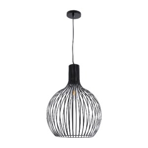 glo-01266-01266_4 GLOBOSTAR® SCANDI 01266 ΜΟΝΤΕΡΝΟ ΚΡΕΜΑΣΤΟ ΦΩΤΙΣΤΙΚΟ ΠΛΕΓΜΑ ΜΟΝΟΦΩΤΟ 1 X E27 IP20 ΜΑΥΡΟ ΜΕΤ