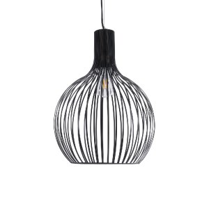 glo-01266-01266_5 GLOBOSTAR® SCANDI 01266 ΜΟΝΤΕΡΝΟ ΚΡΕΜΑΣΤΟ ΦΩΤΙΣΤΙΚΟ ΠΛΕΓΜΑ ΜΟΝΟΦΩΤΟ 1 X E27 IP20 ΜΑΥΡΟ ΜΕΤ