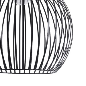glo-01266-01266_9 GLOBOSTAR® SCANDI 01266 ΜΟΝΤΕΡΝΟ ΚΡΕΜΑΣΤΟ ΦΩΤΙΣΤΙΚΟ ΠΛΕΓΜΑ ΜΟΝΟΦΩΤΟ 1 X E27 IP20 ΜΑΥΡΟ ΜΕΤ