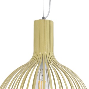 glo-01267-01267_8 GLOBOSTAR® SCANDI 01267 VINTAGE ΚΡΕΜΑΣΤΟ ΦΩΤΙΣΤΙΚΟ ΠΛΕΓΜΑ ΜΟΝΟΦΩΤΟ 1 X E27 IP20 ΜΠΕΖ ΜΕΤΑΛ