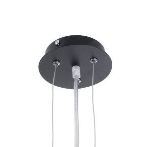 glo-01270-01270_11 GLOBOSTAR® SERENIA 01270 ΜΟΝΤΕΡΝΟ ΚΡΕΜΑΣΤΟ ΦΩΤΙΣΤΙΚΟ ΚΑΜΠΑΝΑ ΜΟΝΟΦΩΤΟ 1 X E27 IP20 ΜΑΥΡΟ Μ