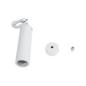 glo-01274-01274_11 GLOBOSTAR® CANNON 01274 ΜΟΝΤΕΡΝΟ ΚΡΕΜΑΣΤΟ ΦΩΤΙΣΤΙΚΟ ΚΥΛΙΝΔΡΟΣ ΜΟΝΟΦΩΤΟ 1 X GU10 IP20 ΛΕΥΚΟ