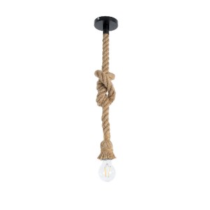 glo-01278-01278_2 GLOBOSTAR® ROPE 01278 VINTAGE ΚΡΕΜΑΣΤΟ ΦΩΤΙΣΤΙΚΟ ΑΝΑΡΤΗΣΗ ΜΟΝΟΦΩΤΟ 1 X E27 IP20 ΜΠΕΖ ΣΧΟΙΝ