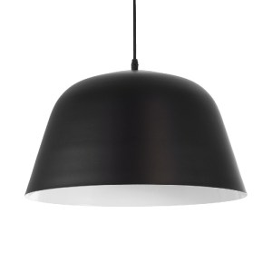 glo-01281-01281_0 GLOBOSTAR® UPVALE 01281 ΜΟΝΤΕΡΝΟ ΚΡΕΜΑΣΤΟ ΦΩΤΙΣΤΙΚΟ ΚΑΜΠΑΝΑ ΜΟΝΟΦΩΤΟ 1 X E27 IP20 ΜΑΥΡΟ & 