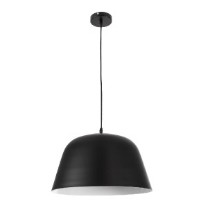 glo-01281-01281_3 GLOBOSTAR® UPVALE 01281 ΜΟΝΤΕΡΝΟ ΚΡΕΜΑΣΤΟ ΦΩΤΙΣΤΙΚΟ ΚΑΜΠΑΝΑ ΜΟΝΟΦΩΤΟ 1 X E27 IP20 ΜΑΥΡΟ & 
