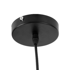 glo-01281-01281_8 GLOBOSTAR® UPVALE 01281 ΜΟΝΤΕΡΝΟ ΚΡΕΜΑΣΤΟ ΦΩΤΙΣΤΙΚΟ ΚΑΜΠΑΝΑ ΜΟΝΟΦΩΤΟ 1 X E27 IP20 ΜΑΥΡΟ & 