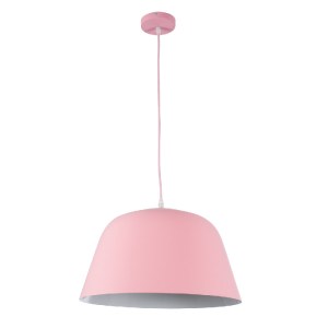 glo-01284-01284_3 GLOBOSTAR® UPVALE 01284 ΜΟΝΤΕΡΝΟ ΚΡΕΜΑΣΤΟ ΦΩΤΙΣΤΙΚΟ ΚΑΜΠΑΝΑ ΜΟΝΟΦΩΤΟ 1 X E27 IP20 ΡΟΖ & ΛΕ