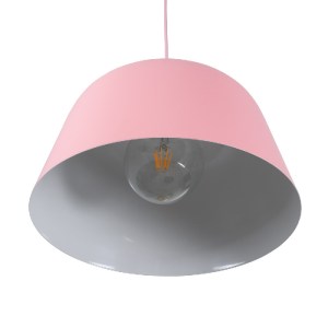 glo-01284-01284_5 GLOBOSTAR® UPVALE 01284 ΜΟΝΤΕΡΝΟ ΚΡΕΜΑΣΤΟ ΦΩΤΙΣΤΙΚΟ ΚΑΜΠΑΝΑ ΜΟΝΟΦΩΤΟ 1 X E27 IP20 ΡΟΖ & ΛΕ