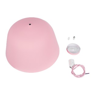glo-01284-01284_9 GLOBOSTAR® UPVALE 01284 ΜΟΝΤΕΡΝΟ ΚΡΕΜΑΣΤΟ ΦΩΤΙΣΤΙΚΟ ΚΑΜΠΑΝΑ ΜΟΝΟΦΩΤΟ 1 X E27 IP20 ΡΟΖ & ΛΕ