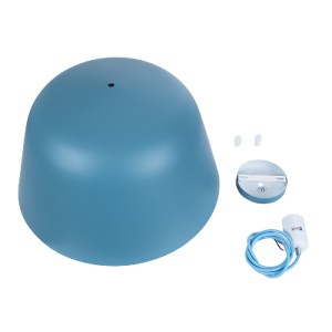 glo-01286-01386_9 GLOBOSTAR® UPVALE 01286 ΜΟΝΤΕΡΝΟ ΚΡΕΜΑΣΤΟ ΦΩΤΙΣΤΙΚΟ ΚΑΜΠΑΝΑ ΜΟΝΟΦΩΤΟ 1 X E27 IP20 ΜΠΛΕ & Λ