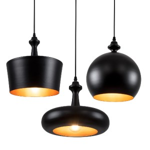 glo-01287-01287_0 GLOBOSTAR® ROCKFORD 01287 ΜΟΝΤΕΡΝΟ ΚΡΕΜΑΣΤΟ ΦΩΤΙΣΤΙΚΟ ΚΑΜΠΑΝΑ ΤΡΙΦΩΤΟ 3 X E27 IP20 ΜΑΥΡΟ Μ