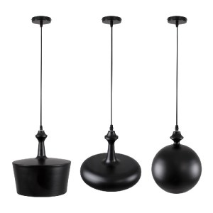 glo-01287-01287_2 GLOBOSTAR® ROCKFORD 01287 ΜΟΝΤΕΡΝΟ ΚΡΕΜΑΣΤΟ ΦΩΤΙΣΤΙΚΟ ΚΑΜΠΑΝΑ ΤΡΙΦΩΤΟ 3 X E27 IP20 ΜΑΥΡΟ Μ
