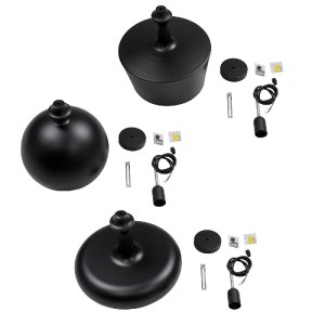 glo-01287-01287_7 GLOBOSTAR® ROCKFORD 01287 ΜΟΝΤΕΡΝΟ ΚΡΕΜΑΣΤΟ ΦΩΤΙΣΤΙΚΟ ΚΑΜΠΑΝΑ ΤΡΙΦΩΤΟ 3 X E27 IP20 ΜΑΥΡΟ Μ