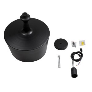 glo-01287-A-01287_a_7 GLOBOSTAR® ROCKFORD 01287-A ΜΟΝΤΕΡΝΟ ΚΡΕΜΑΣΤΟ ΦΩΤΙΣΤΙΚΟ ΚΑΜΠΑΝΑ ΜΟΝΟΦΩΤΟ 1 X E27 IP20 ΜΑΥΡ