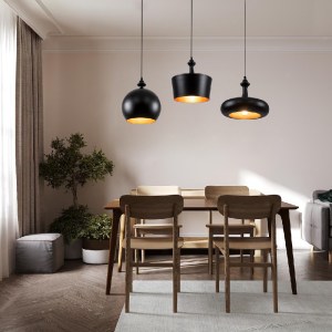 glo-01287-A-post_128 GLOBOSTAR® ROCKFORD 01287-A ΜΟΝΤΕΡΝΟ ΚΡΕΜΑΣΤΟ ΦΩΤΙΣΤΙΚΟ ΚΑΜΠΑΝΑ ΜΟΝΟΦΩΤΟ 1 X E27 IP20 ΜΑΥΡ