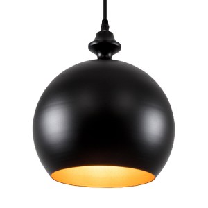 glo-01287-B-01287_b_0 GLOBOSTAR® ROCKFORD 01287-B ΜΟΝΤΕΡΝΟ ΚΡΕΜΑΣΤΟ ΦΩΤΙΣΤΙΚΟ ΚΑΜΠΑΝΑ ΜΟΝΟΦΩΤΟ 1 X E27 IP20 ΜΑΥΡ