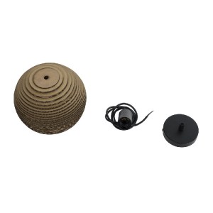 glo-01288-01288_11 GLOBOSTAR® SANTORINI 01288 BOHO ΚΡΕΜΑΣΤΟ ΦΩΤΙΣΤΙΚΟ ΜΠΑΛΑ ΜΟΝΟΦΩΤΟ 1 X E27 IP20 3D ΚΑΦΕ ΧΑΡ