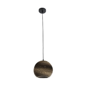 glo-01288-01288_4 GLOBOSTAR® SANTORINI 01288 BOHO ΚΡΕΜΑΣΤΟ ΦΩΤΙΣΤΙΚΟ ΜΠΑΛΑ ΜΟΝΟΦΩΤΟ 1 X E27 IP20 3D ΚΑΦΕ ΧΑΡ