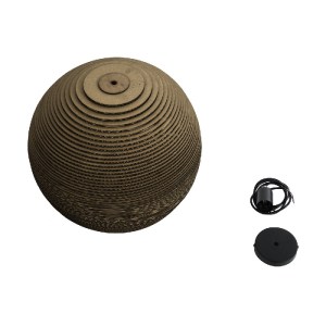 glo-01289-01289_11 GLOBOSTAR® SANTORINI 01289 BOHO ΚΡΕΜΑΣΤΟ ΦΩΤΙΣΤΙΚΟ ΜΠΑΛΑ ΜΟΝΟΦΩΤΟ 1 X E27 IP20 3D ΚΑΦΕ ΧΑΡ