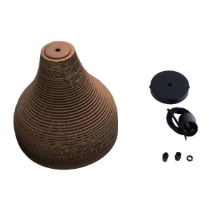 glo-01292-01292_11 GLOBOSTAR® SANTORINI 01292 BOHO ΚΡΕΜΑΣΤΟ ΦΩΤΙΣΤΙΚΟ ΚΑΜΠΑΝΑ ΜΟΝΟΦΩΤΟ 1 X E27 IP20 3D ΚΑΦΕ Χ