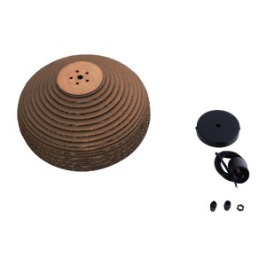 glo-01293-01293_11 GLOBOSTAR® SANTORINI 01293 BOHO ΚΡΕΜΑΣΤΟ ΦΩΤΙΣΤΙΚΟ ΑΝΑΡΤΗΣΗ ΜΟΝΟΦΩΤΟ 1 X E27 IP20 3D ΚΑΦΕ 