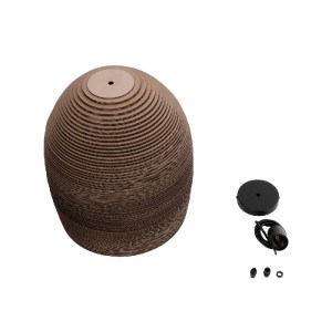 glo-01296-01296_11 GLOBOSTAR® SANTORINI 01296 BOHO ΚΡΕΜΑΣΤΟ ΦΩΤΙΣΤΙΚΟ ΚΑΜΠΑΝΑ ΜΟΝΟΦΩΤΟ 1 X E27 IP20 3D ΚΑΦΕ Χ
