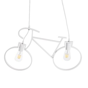 glo-01300-01300_6 GLOBOSTAR® BIKE 01300 VINTAGE ΚΡΕΜΑΣΤΟ ΦΩΤΙΣΤΙΚΟ ΦΙΓΟΥΡΑ ΔΙΦΩΤΟ 2 X E27 IP20 ΛΕΥΚΟ ΜΕΤΑΛΛΟ