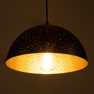 glo-01301-01301_2 GLOBOSTAR® SOLANA 01301 ΜΟΝΤΕΡΝΟ ΚΡΕΜΑΣΤΟ ΦΩΤΙΣΤΙΚΟ ΚΑΜΠΑΝΑ ΜΟΝΟΦΩΤΟ 1 X E27 IP20 ΜΑΥΡΟ & 