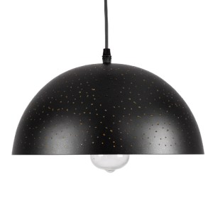 glo-01301-01301_4 GLOBOSTAR® SOLANA 01301 ΜΟΝΤΕΡΝΟ ΚΡΕΜΑΣΤΟ ΦΩΤΙΣΤΙΚΟ ΚΑΜΠΑΝΑ ΜΟΝΟΦΩΤΟ 1 X E27 IP20 ΜΑΥΡΟ & 