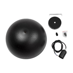 glo-01301-01301_9 GLOBOSTAR® SOLANA 01301 ΜΟΝΤΕΡΝΟ ΚΡΕΜΑΣΤΟ ΦΩΤΙΣΤΙΚΟ ΚΑΜΠΑΝΑ ΜΟΝΟΦΩΤΟ 1 X E27 IP20 ΜΑΥΡΟ & 