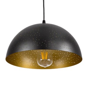glo-01301-fa43e4_01301_0 GLOBOSTAR® SOLANA 01301 ΜΟΝΤΕΡΝΟ ΚΡΕΜΑΣΤΟ ΦΩΤΙΣΤΙΚΟ ΚΑΜΠΑΝΑ ΜΟΝΟΦΩΤΟ 1 X E27 IP20 ΜΑΥΡΟ & 