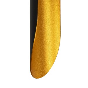 glo-01302-01302_6 GLOBOSTAR® CHARME 01302 ΜΟΝΤΕΡΝΟ ΕΠΙΤΟΙΧΙΟ ΦΩΤΙΣΤΙΚΟ ΑΠΛΙΚΑ UP / DOWN ΔΙΦΩΤΟ 2 X E27 IP20 ΜΑΥΡΟ & ΧΡΥΣΟ ΜΕΤΑΛΛΟ - Μ8 X Π6 X Υ40CM