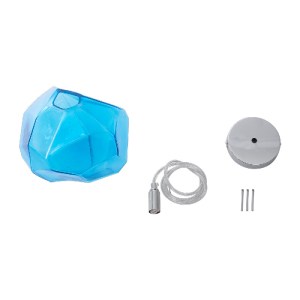 glo-01306-01306_10 GLOBOSTAR® RINA 01306 ΜΟΝΤΕΡΝΟ ΚΡΕΜΑΣΤΟ ΦΩΤΙΣΤΙΚΟ ΜΠΑΛΑ ΜΟΝΟΦΩΤΟ 1 X G9 IP20 ΓΑΛΑΖΙΟ ΓΥΑΛΙ