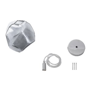 glo-01307-01307_10 GLOBOSTAR® RINA 01307 ΜΟΝΤΕΡΝΟ ΚΡΕΜΑΣΤΟ ΦΩΤΙΣΤΙΚΟ ΜΠΑΛΑ ΜΟΝΟΦΩΤΟ 1 X G9 IP20 ΓΚΡΙ ΓΥΑΛΙ - 