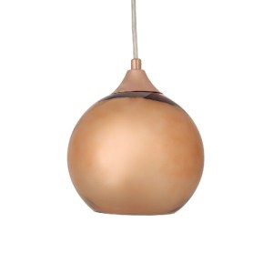 glo-01309-01309_4 GLOBOSTAR® CANDELA 01309 ΜΟΝΤΕΡΝΟ ΚΡΕΜΑΣΤΟ ΦΩΤΙΣΤΙΚΟ ΜΠΑΛΑ ΜΟΝΟΦΩΤΟ 1 X E27 IP20 ΧΑΛΚΙΝΟ ΓΥΑΛΙ - Μ15 X Π15 X Υ13CM