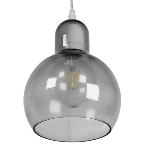 glo-01313-01313_6 GLOBOSTAR® BOSSANOVA 01313 ΜΟΝΤΕΡΝΟ ΚΡΕΜΑΣΤΟ ΦΩΤΙΣΤΙΚΟ ΑΝΑΡΤΗΣΗ ΜΟΝΟΦΩΤΟ 1 X E27 IP20 ΓΚΡΙ