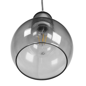 glo-01313-01313_7 GLOBOSTAR® BOSSANOVA 01313 ΜΟΝΤΕΡΝΟ ΚΡΕΜΑΣΤΟ ΦΩΤΙΣΤΙΚΟ ΑΝΑΡΤΗΣΗ ΜΟΝΟΦΩΤΟ 1 X E27 IP20 ΓΚΡΙ