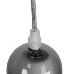 glo-01313-01313_8 GLOBOSTAR® BOSSANOVA 01313 ΜΟΝΤΕΡΝΟ ΚΡΕΜΑΣΤΟ ΦΩΤΙΣΤΙΚΟ ΑΝΑΡΤΗΣΗ ΜΟΝΟΦΩΤΟ 1 X E27 IP20 ΓΚΡΙ