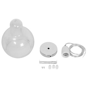 glo-01314-01314_9 GLOBOSTAR® LUCREZIA 01314 ΜΟΝΤΕΡΝΟ ΚΡΕΜΑΣΤΟ ΦΩΤΙΣΤΙΚΟ ΑΝΑΡΤΗΣΗ ΜΟΝΟΦΩΤΟ 1 X E27 IP20 ΔΙΑΦΑ