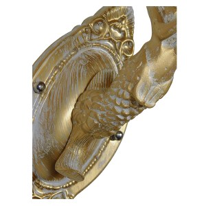 glo-01317-01317_008 GLOBOSTAR® MERMAID 01317 VINTAGE ΕΠΙΤΟΙΧΙΟ ΦΩΤΙΣΤΙΚΟ ΑΠΛΙΚΑ ΜΟΝΟΦΩΤΟ 1 X E27 IP20 ΛΕΥΚΟ ΓΥ